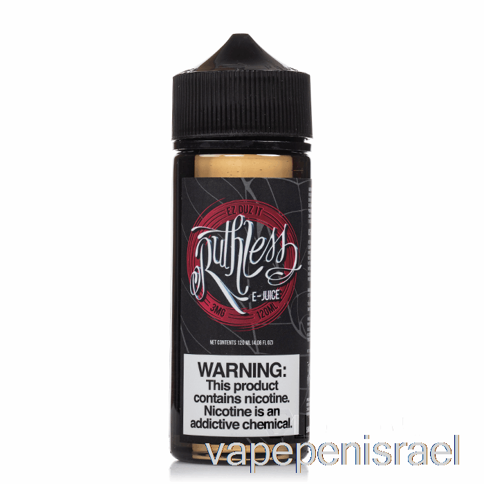 חד פעמי Vape Israel Ez Duz It - אדים חסרי רחמים - 120 מ"ל 0 מ"ג